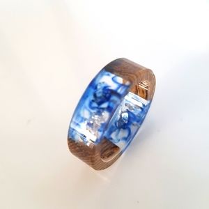 Wood Clear Resin Ring
